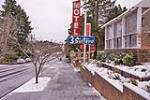 3 Sisters Motel after a fresh snow fall